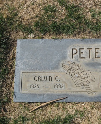 Peterson, Calvin Carlyle gravesite