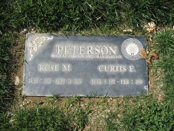 Peterson, Rose M. gravesite