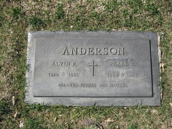 Anderson,   Pearl E. gravesite