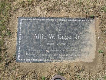 Cage, Jr. Allie Willard gravesite