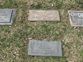 Cota, Jr. Joseph Maria gravesite