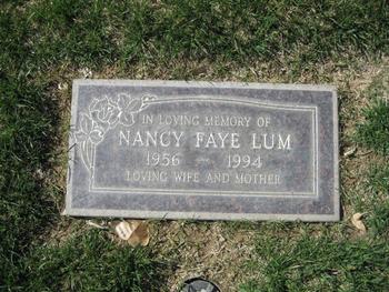 Lum, Nancy Faye gravesite