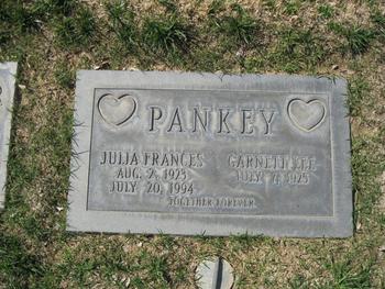 Pankey, Julia Frances gravesite