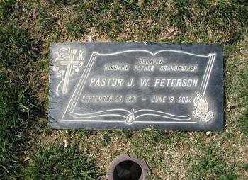 Peterson, Joseph W. gravesite