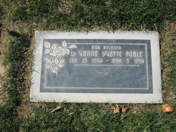 Poole, LaVonne Yvette gravesite