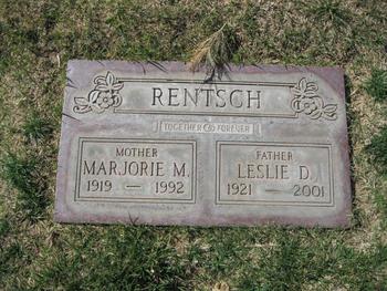 Rentsch, Marjorie Mary gravesite
