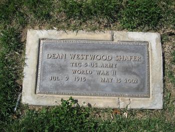 Shafer, Dean Westwood gravesite