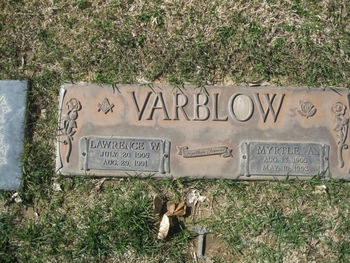 Varblow, Myrtle A. gravesite