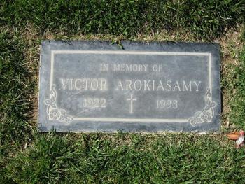 Arokiasamy,   Victor gravesite