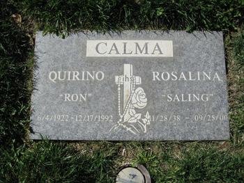 Calma, Quirino ('Ron') gravesite