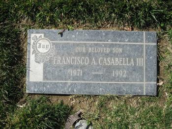 Casabella, III Francisco A. gravesite