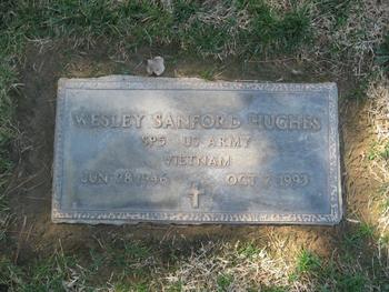 Hughes, Wesley Sanford gravesite
