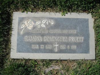 Pruett,   Ramona Dominguez gravesite