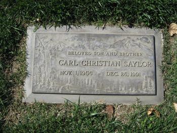Saylor, Carl Christian gravesite