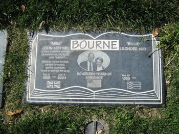 Bourne, John Michael ('Mike') gravesite