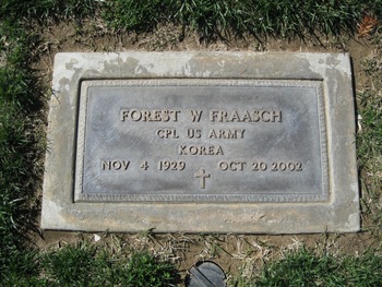 Fraasch, Forrest W. gravesite