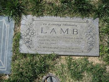 Lamb,   Jonas Carlyle gravesite
