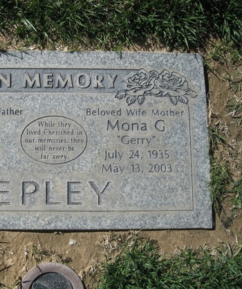 Epley, Mona G. ('Gerry') gravesite