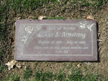 Armstrong, Myrtle Lillian gravesite