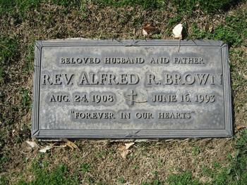 Brown, Rev. Alfred R. gravesite