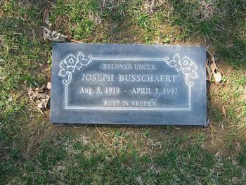 Busschaert, Joseph gravesite