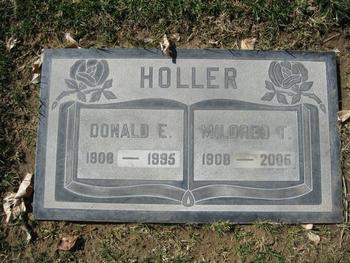 Holler,   Mildred T. gravesite