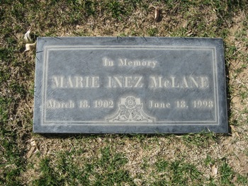 McLane, Marie Inez gravesite