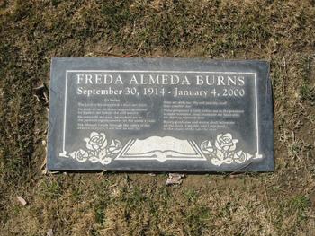 Burns, Freda Almeda gravesite