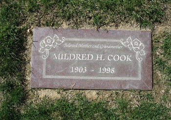 Cook, Mildred H. gravesite