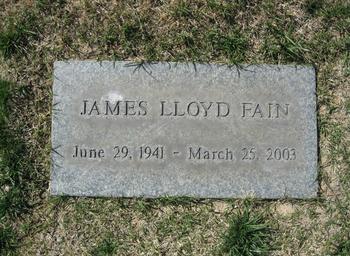 Fain, James Lloyd gravesite