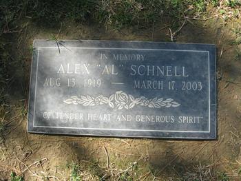Schnell, Alex ('Al') gravesite