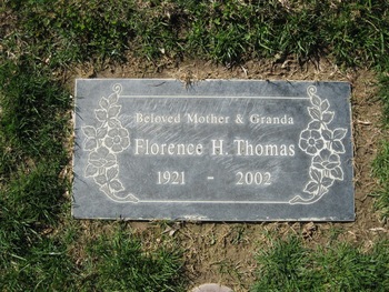 Thomas, Florence H. gravesite
