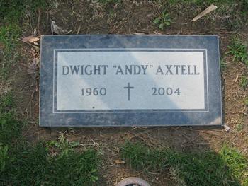 Axtell, Dwight Andrew ('Andy') gravesite