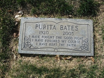 Bates, Purita C. gravesite