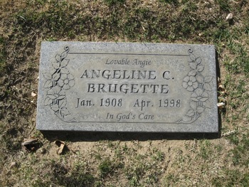 Brugette, Angeline C. ('Angie') gravesite