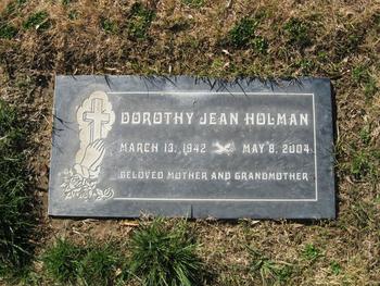 Holman, Dorothy Jean gravesite