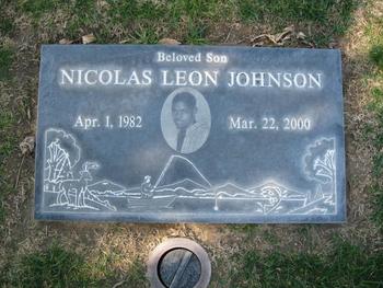 Johnson, Nicolas Leon gravesite