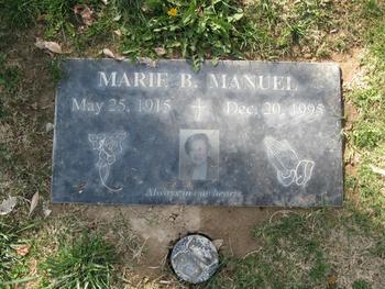 Manuel, Marie gravesite