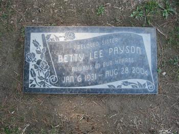 Payson, Betty Lee gravesite