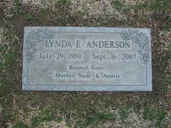 Anderson, Lynda gravesite