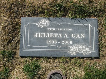 Gan, Julieta A. gravesite