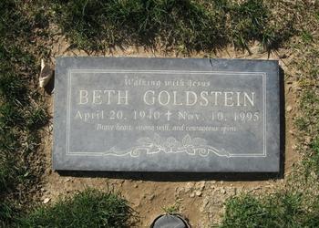 Goldstein, Beth gravesite