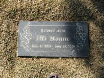 Hogue, Illi gravesite