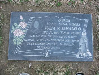 Lozano, Julia N. gravesite