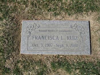 Ruiz, Francisca L. gravesite