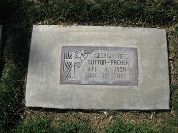 Sutton-Packer, Georgia Mae gravesite