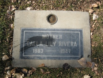 Rivera,   Calla Lily gravesite