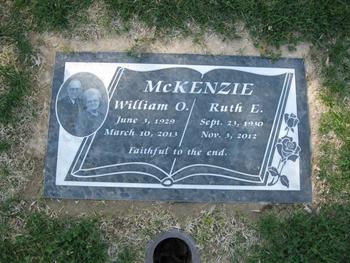 McKenzie, Ruth E. gravesite