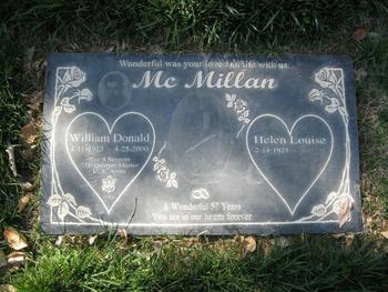 McMillan, William Donald ('Don or Mack') gravesite