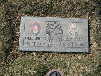 Moussa,   Amal Morcos gravesite